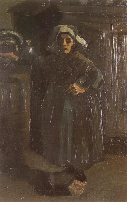 Vincent Van Gogh Peasant Woman Standing Indoors (nn04) Spain oil painting art